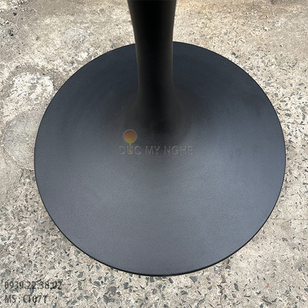 Chân Bàn Sắt Cafe Kiểu Tulip Đế Tròn Trơn CT071 - Hình 2