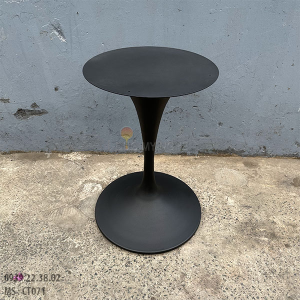 Chân Bàn Sắt Cafe Kiểu Tulip Đế Tròn Trơn CT071 - Hình 3